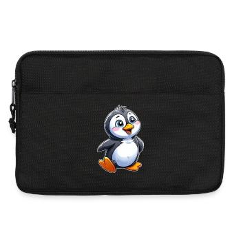 Cuddly Penguin Charm - Laptop bag 13" - black - Front