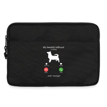 Mon chien Swedish Vallhund appelle - Sacoche pour ordinateur portable 13 pouces - noir - Devant