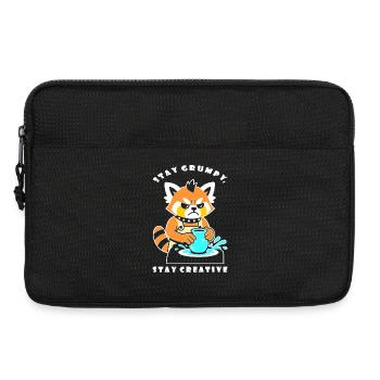 Bleib kreativ Pottery Panda - Laptoptasche 13" - Schwarz - Vorne