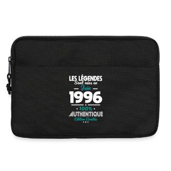 Anniversaire 30 ans - Légendes nées Juin 1996 - Sacoche pour ordinateur portable 13 pouces - noir - Devant