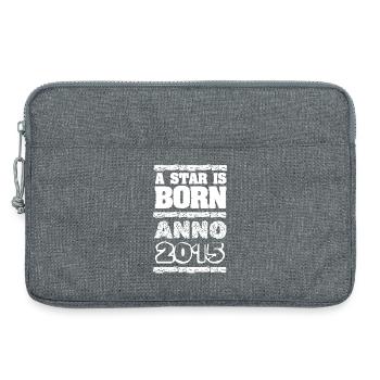 Année 2015 - Sacoche pour ordinateur portable 13 pouces - gris chiné - Devant