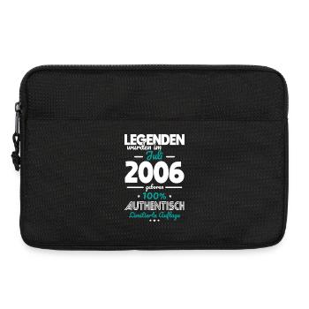 20. Geburtstag - Legenden wurden im Juli 2006 - Laptoptasche 13" - Schwarz - Vorne