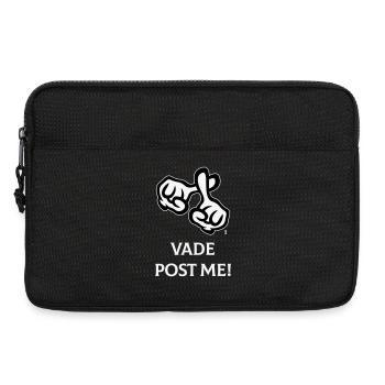 Vade Post Me! (Kreuz / Bibel / Religion / NEG 2C) - Laptoptasche 13" - Schwarz - Vorne