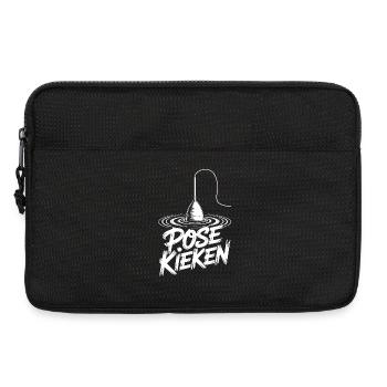 Pêche, Dicton, Pose - Sacoche pour ordinateur portable 13 pouces - noir - Devant