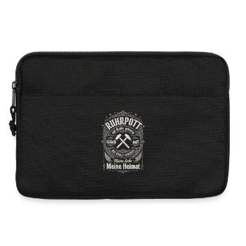 Heimatliebe im Bergwerkstil, Ruhrpott - Laptoptasche 13" - Schwarz - Vorne
