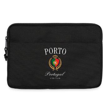 Porto Portugal Wappen Krone – Reise Souvenir - Laptoptasche 13" - Schwarz - Vorne