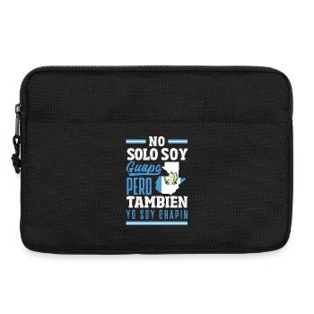 Guatemala Flagge T-Shirt Stolz & Heimat Chapín - Laptoptasche 13" - Schwarz - Vorne