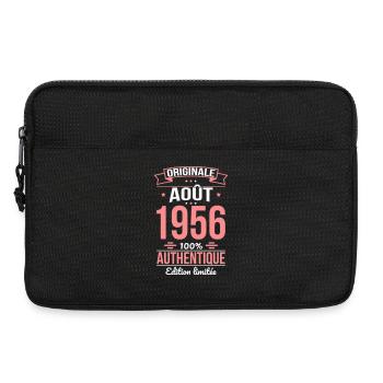Anniversaire 70 ans - Originale - Août 1956 - Sacoche pour ordinateur portable 13 pouces - noir - Devant