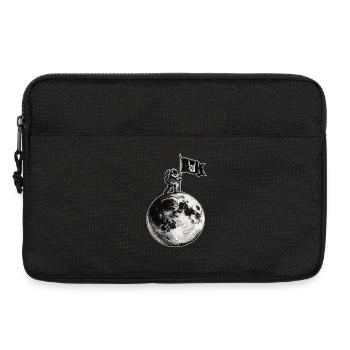 Metalhand Flagge auf dem Mond - Laptoptasche 13" - Schwarz - Vorne