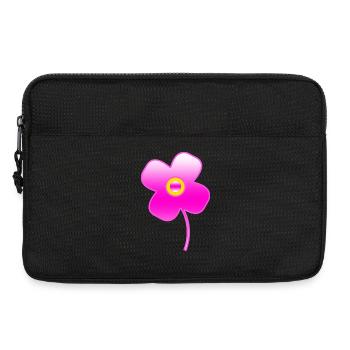 Fleur - Sacoche pour ordinateur portable 13 pouces - noir - Devant
