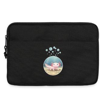Création de t-shirt « Axolotl » - Sacoche pour ordinateur portable 13 pouces - noir - Devant