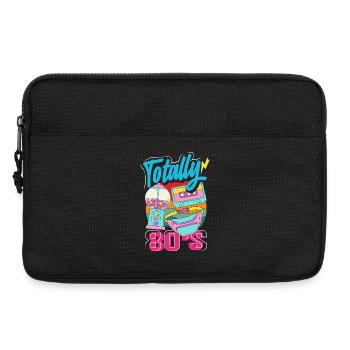 Retour rétro au design vintage des années 80 - Sacoche pour ordinateur portable 13 pouces - noir - Devant