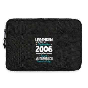 20. Geburtstag - Legenden wurden im August 2006 - Laptoptasche 13" - Schwarz - Vorne