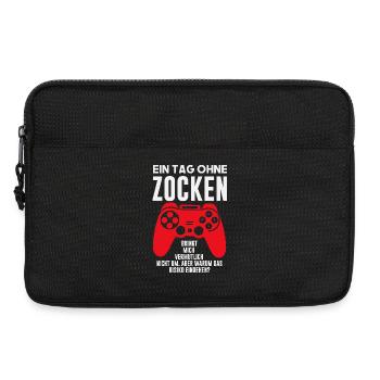 Ein Tag Ohne Zocken Bringt Mich Nicht Um - Laptoptasche 13" - Schwarz - Vorne
