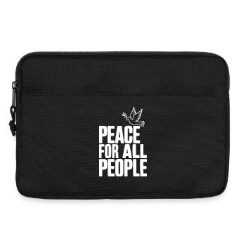 Paix pour tous les peuples - Sacoche pour ordinateur portable 13 pouces - noir - Devant