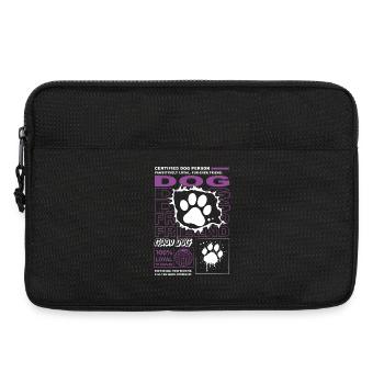 Certified Dog Person Grafikdesign - Laptoptasche 13" - Schwarz - Vorne