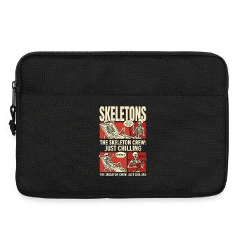 Équipe Skeleton Chill Chill - Sacoche pour ordinateur portable 13 pouces - noir - Devant
