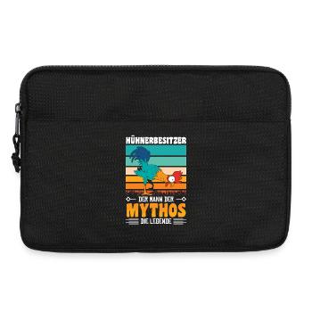Hühnerflüsterer Huhn Hühnerhalter Hühner - Laptoptasche 13" - Schwarz - Vorne