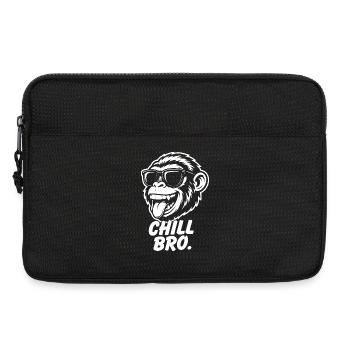 Chill Bro Affe Sonnenbrille Zunge Grafik - Laptoptasche 13" - Schwarz - Vorne