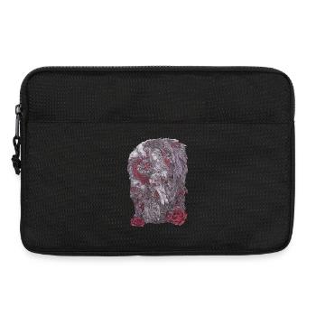 Rosendrache Engel Statue mit Rosen Fanatsy Goth - Laptoptasche 13" - Schwarz - Vorne