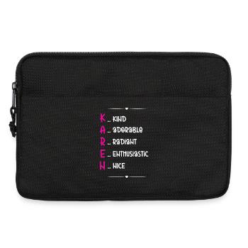 Don du nom Karen - Sacoche pour ordinateur portable 13 pouces - noir - Devant