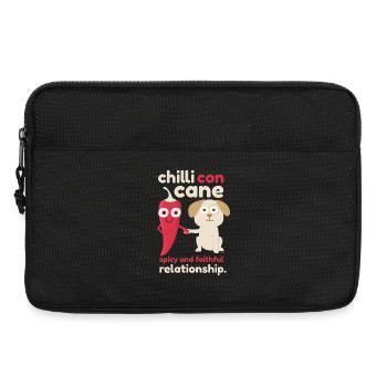 Chili avec Cane drôlig. - Sacoche pour ordinateur portable 13 pouces - noir - Devant