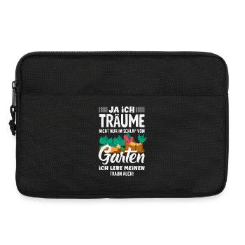 Ich Träume Vom Garten - Laptoptasche 13" - Schwarz - Vorne