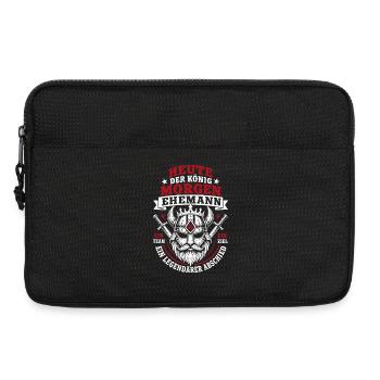 Heute der König, Morgen Bräutigam JGA Junggeselle - Laptoptasche 13" - Schwarz - Vorne