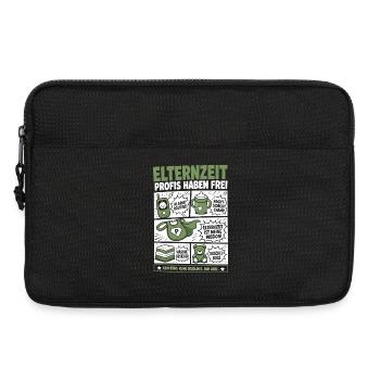 Elternzeit Profis Haben Frei - Laptoptasche 13" - Schwarz - Vorne