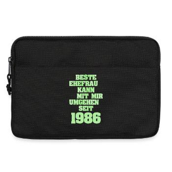 Ehefrau 1986 - Laptoptasche 13" - Schwarz - Vorne