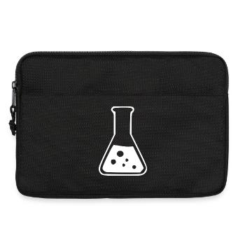 Reagenzglas Chemie Chemiker Geschenk - Laptoptasche 13" - Schwarz - Vorne