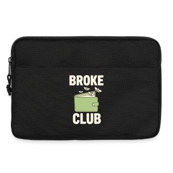 Broke Club Empty Wallet - Laptop bag 13" - black - Front