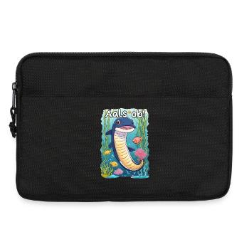 Aal Spruch Cartoonstyle - Aals ob! - Laptoptasche 13" - Schwarz - Vorne