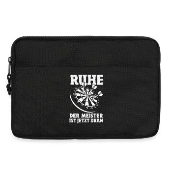 Lustige Darts Sprüche Darts Geschenke - Laptoptasche 13" - Schwarz - Vorne