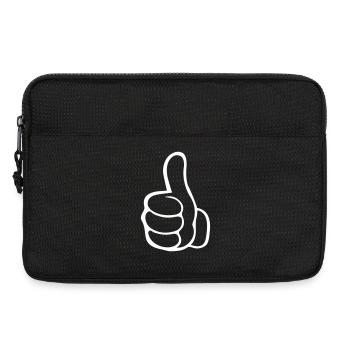 Comme une main - Sacoche pour ordinateur portable 13 pouces - noir - Devant