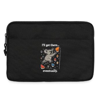 Saut Koala Bouldering Dyno – J’y arriverai - Sacoche pour ordinateur portable 13 pouces - noir - Devant