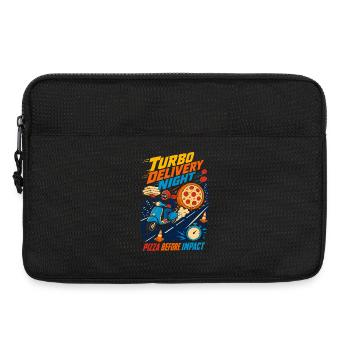 Livraison de pizza Turbo le soir - Sacoche pour ordinateur portable 13 pouces - noir - Devant