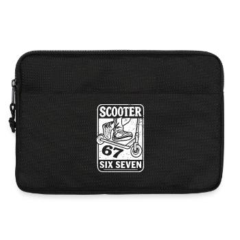  Backprint | Freestyle-Scooter Tretroller 67s - Laptoptasche 13" - Schwarz - Vorne