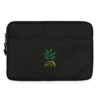 Ananas Sketch – Fresh Fruit Graphic - Laptoptasche 13" - Schwarz - Vorne