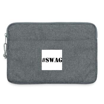 BUTIN - Sacoche pour ordinateur portable 13 pouces - gris chiné - Devant