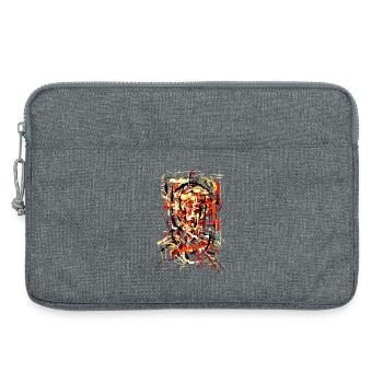 Flaming Devil - Laptop bag 13" - heather grey - Front