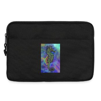 sea horse - Laptop bag 13" - black - Front