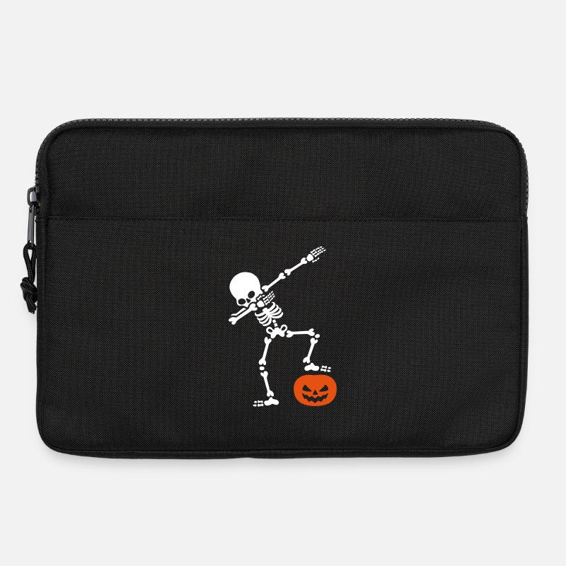 DABBING Skelett DAB Kürbiskopf Halloween - Laptoptasche 13" - Schwarz
