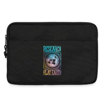 Flache Erde - Research Flat Earth - Laptoptasche 13" - Schwarz - Vorne