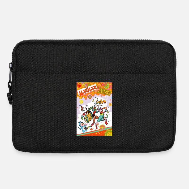 Kölner Karneval Farbenfest Alaaf - Laptoptasche 13" - Schwarz