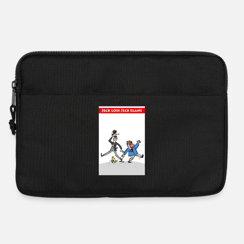 Tünnes un Schääl im Kölner Karneval - Laptoptasche 13" - Schwarz