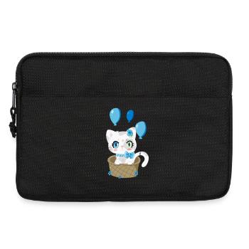 Baby Kitty, Le Chaton doux - Sacoche pour ordinateur portable 13 pouces - noir - Devant