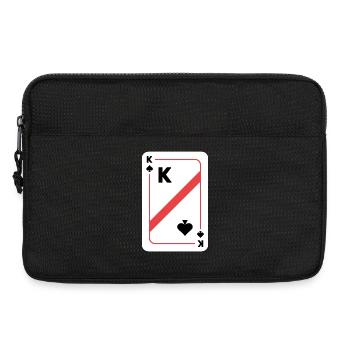 Carte de poker King of Spades - Sacoche pour ordinateur portable 13 pouces - noir - Devant