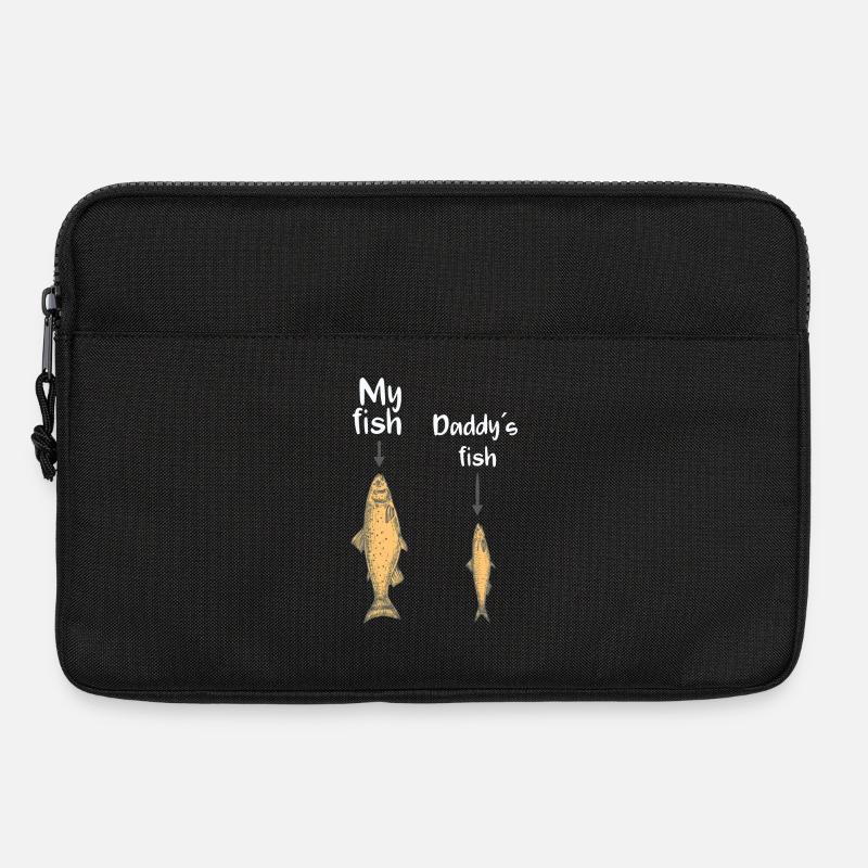 My fish, Daddy´s fish - Laptoptasche 13" - Schwarz