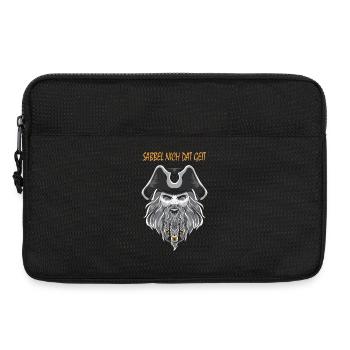 Sabbel nich dat geit, Seemann Anker, plattdeutsch - Laptoptasche 13" - Schwarz - Vorne
